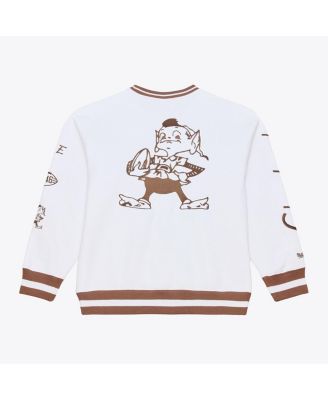 Men's White Cleveland Browns Arctic Fleece Sweatshirt