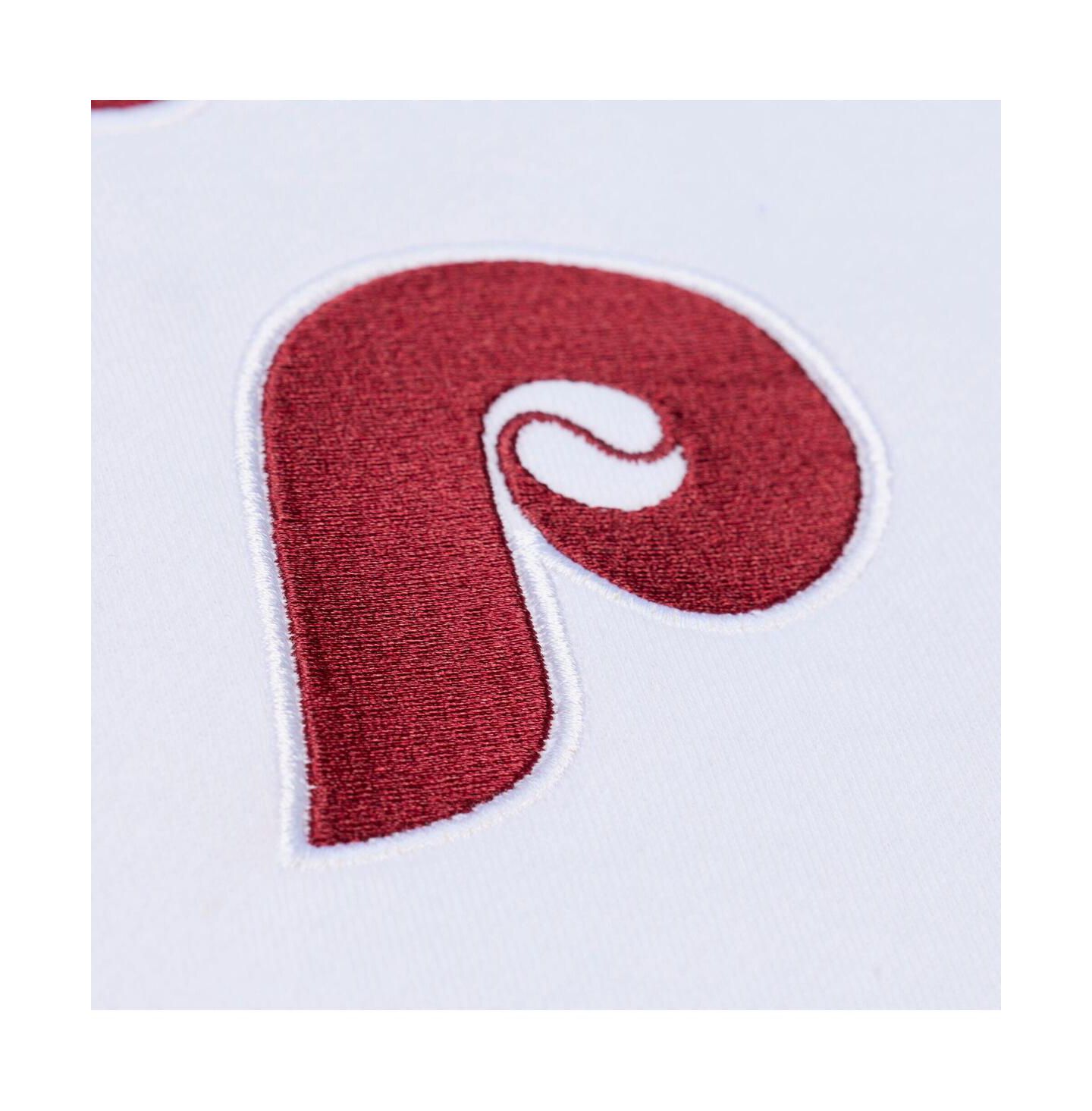 Мужской свитшот Mitchell & Ness White Philadelphia Phillies Arctic Fleece — фото 2