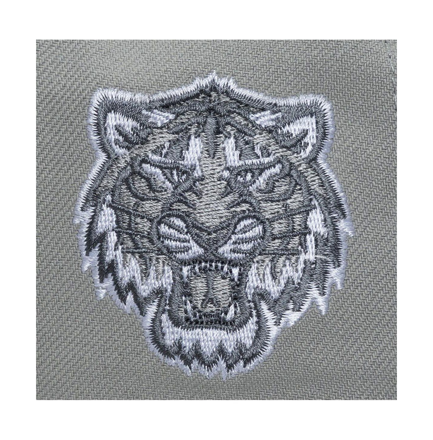 Мужская кепка Mitchell & Ness Gray Detroit Tigers Thunderstorm Head Coach Pro-Crown Adjustable Hat — фото 3