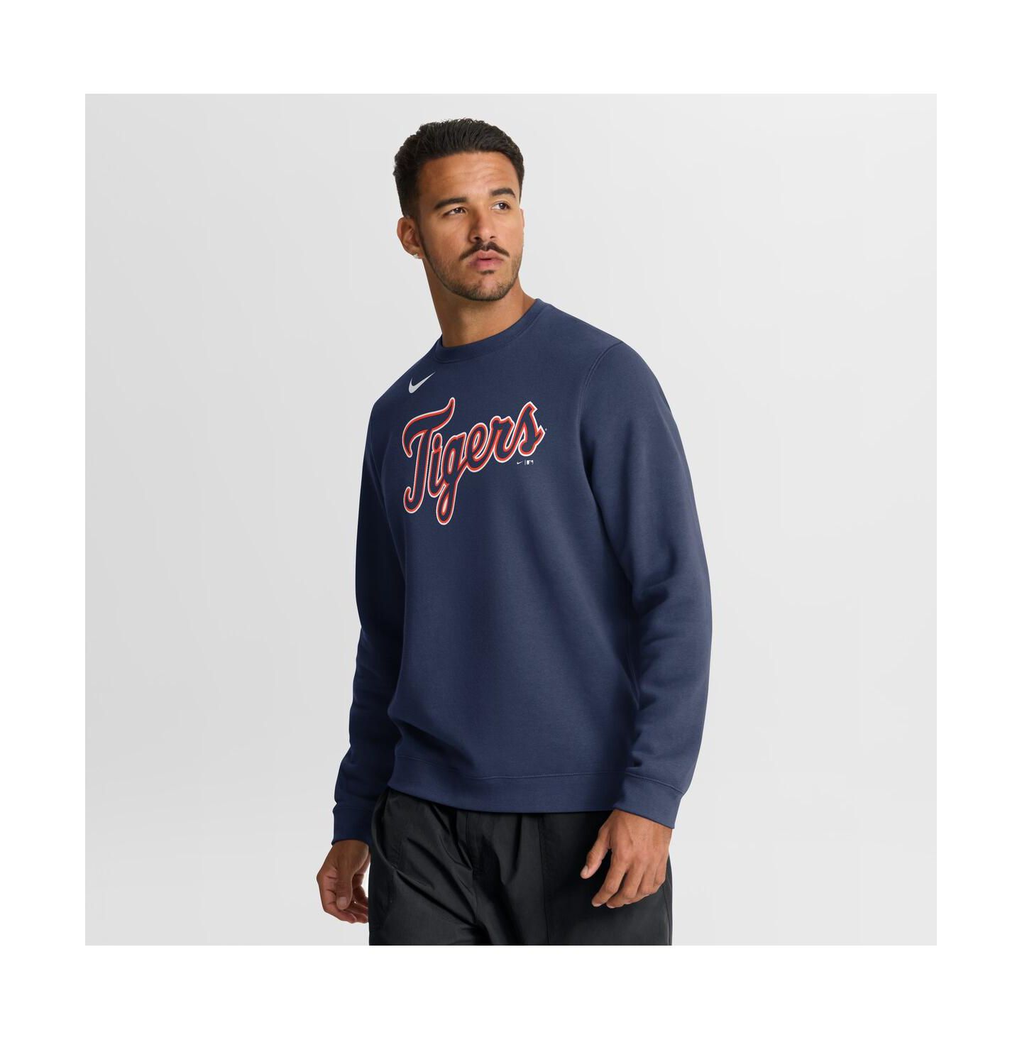 Мужская толстовка Nike Navy Detroit Tigers Primetime Wordmark — фото 1