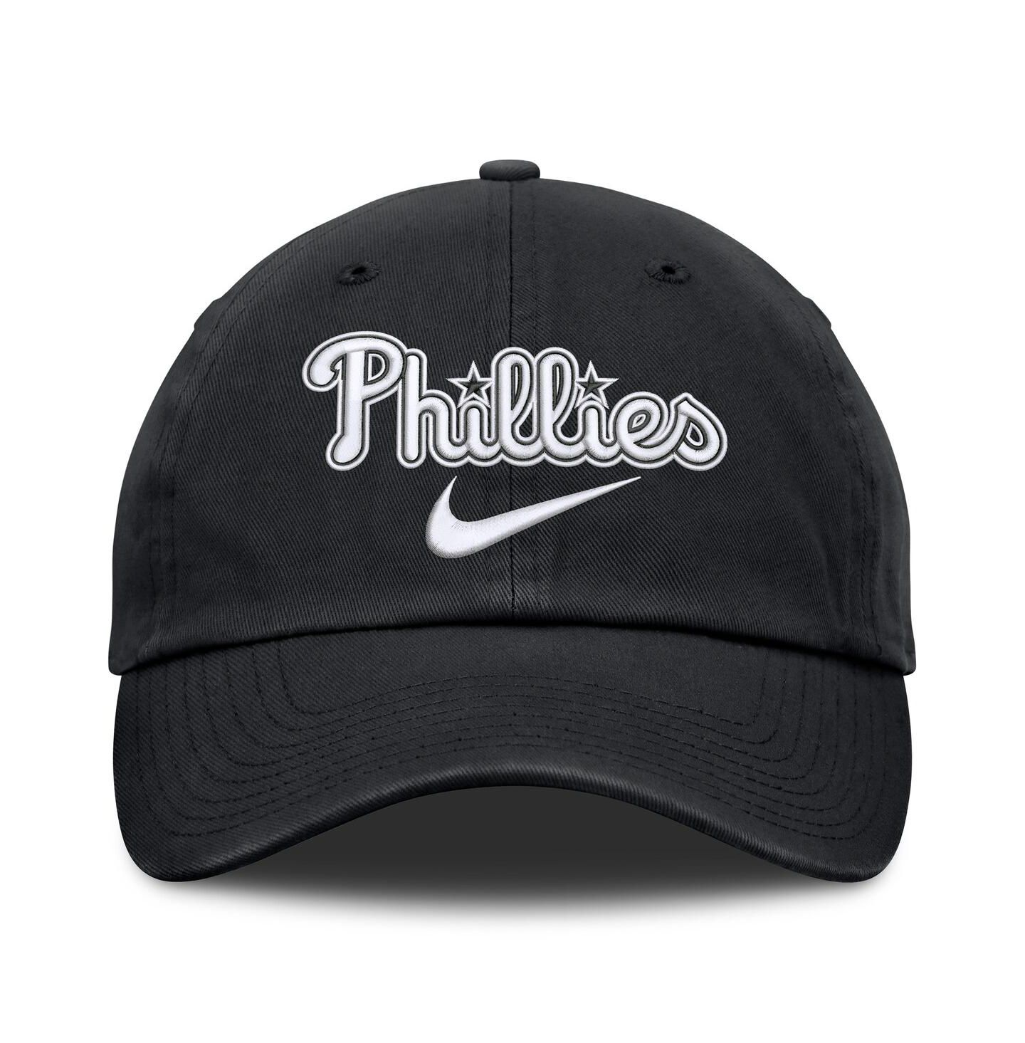Мужская кепка Nike Black Philadelphia Phillies Primetime Club Adjustable Hat — фото 4