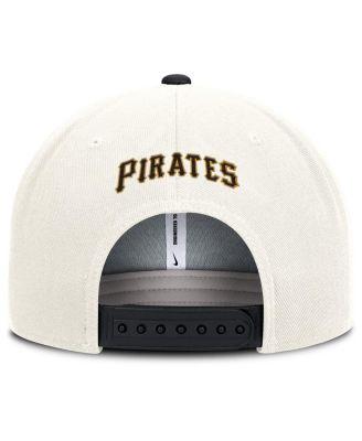 Men's Cream/Black Pittsburgh Pirates Cooperstown Pro Dri-FIT Snapback Hat