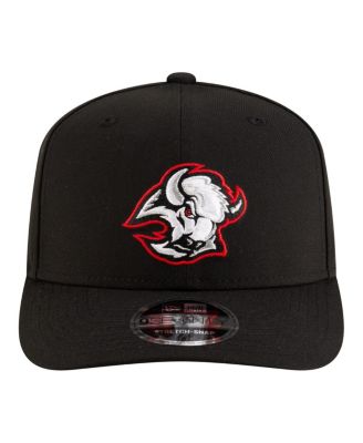 Men's Black Buffalo Sabres 9SEVENTY Stretch-Snap Adjustable Hat