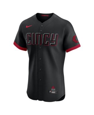 Men's Black Cincinnati Reds City Connect Elite Jersey