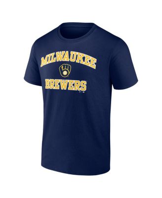 Men's Navy Milwaukee Brewers Heart and Soul T-Shirt