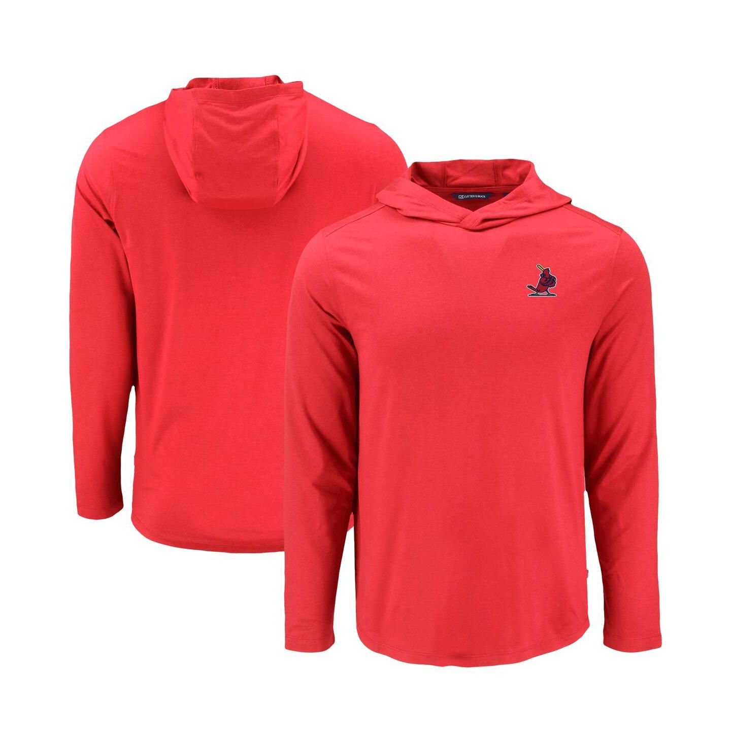 Мужское худи Cutter & Buck Red St. Louis Cardinals Coastline Epic Comfort Long Sleeve T-Shirt — фото 1
