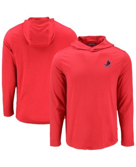 Мужское худи Cutter & Buck Red St. Louis Cardinals Coastline Epic Comfort Long Sleeve T-Shirt