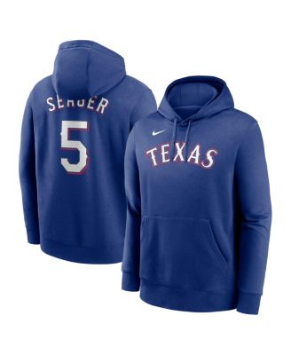 Men's Corey Seager Royal Texas Rangers Player Name & Number Club Fleece Pullover Hoodie