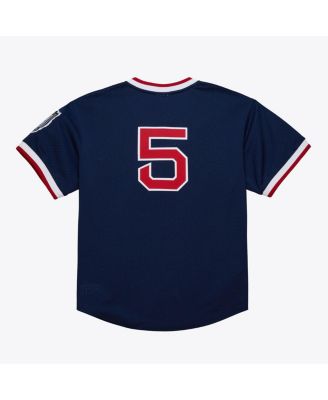 Men's Nomar Garciaparra Navy Boston Red Sox Authentic Batting Practice Jersey