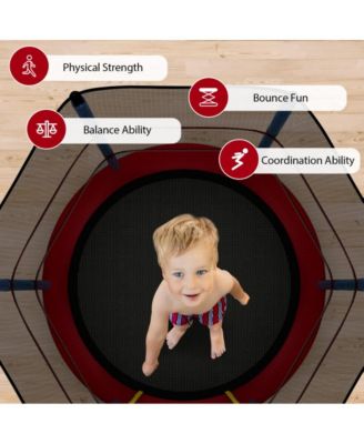 Kids Trampoline Recreational Bounce Jumper with Safety Enclosure Net