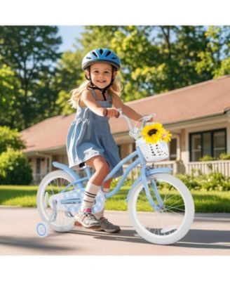 18 Inch Kids Bike with Adjustable Seat and Bell for Kids 3-8 Years Olds