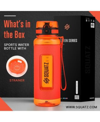 1100ml Sports Water Bottle with Fruit Infuser Strainer