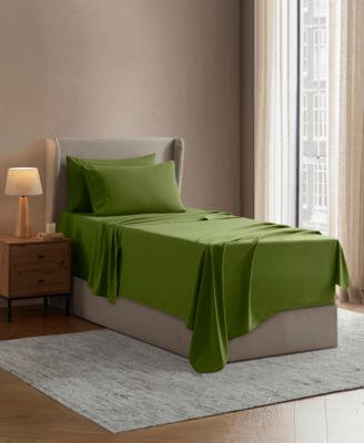 Extra Deep Pocket Microfiber 4-Pc. Sheet Set, Twin