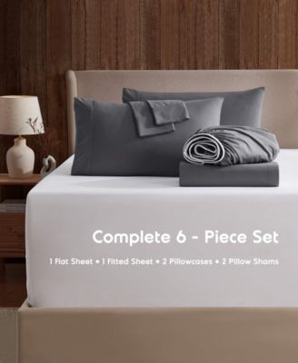 Extra Deep Pocket Microfiber 6-Pc. Sheet Set, California King