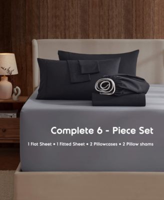 Extra Deep Pocket Microfiber 6-Pc. Sheet Set, California King