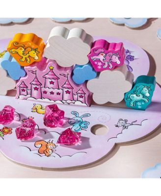 Unicorn Glitterluck Cloud Stacking - Cooperative Kids Board Game - Unicorn Games and Unicorn Gifts- Ages 4+ Made in Germany