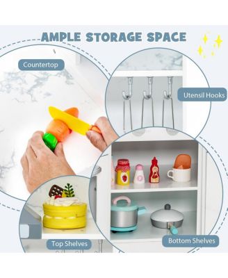 Kids Corner Pretend Kitchen Playset with Separated Washing Basin