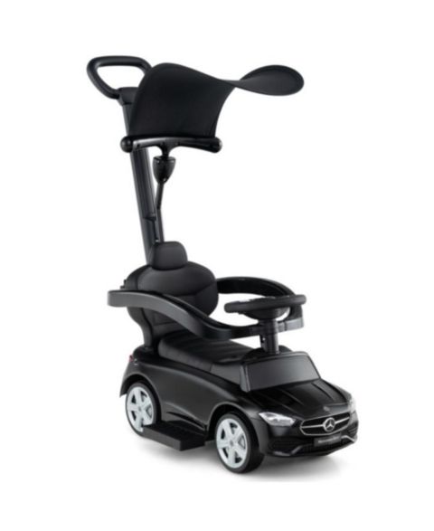 Детская игрушка HONGGE 3-in-1 Licensed Push Ride-On Car with Canopy, 33"L x 15.5"W x 35.5"H, 1-Player, Ages 18-36 Months, цвет: Чёрный