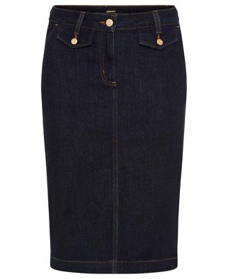 Women's Dark Denim Skirt