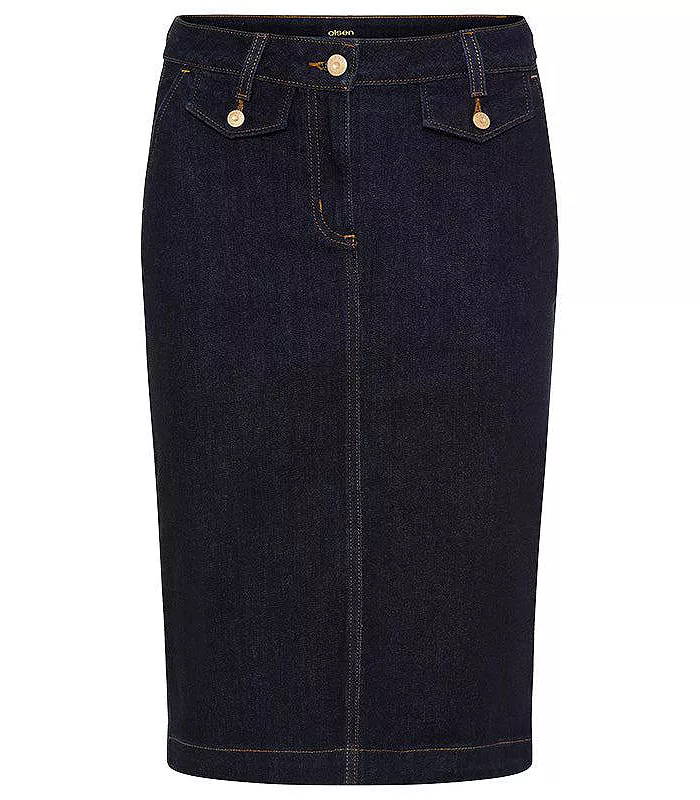 Women's Dark Denim Skirt - thumbnail 2