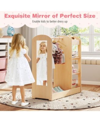 Kids Dress Up Storage with Mirror