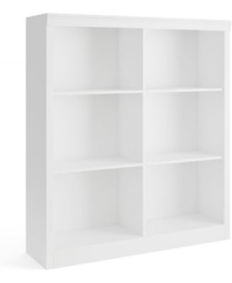 3-Tier 6-Cube Bookcase, Wooden Cubby Bookshelf with Anti-Tip Design, Open Display for Bedroom, Living Room, Office