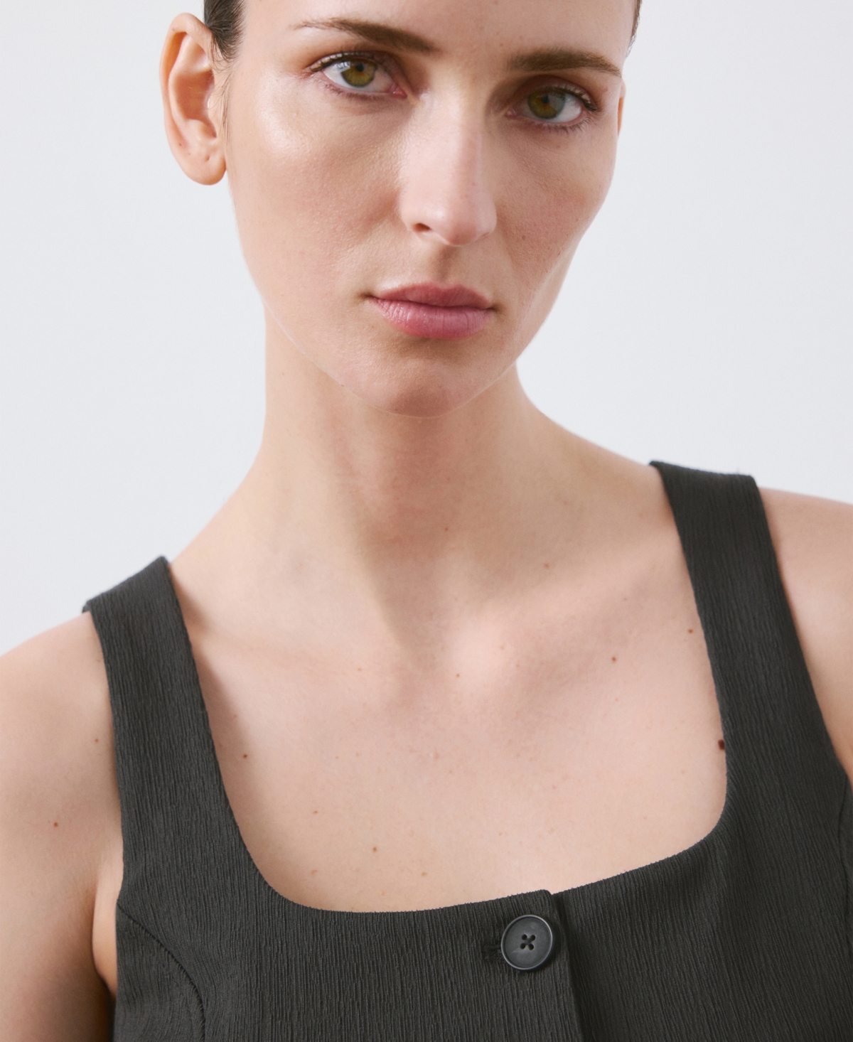 Mango Women's Peplum Buttoned Vest