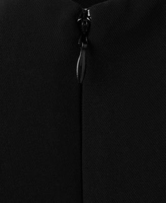 Women's High-Neck Godet Dress