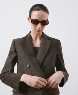 Women's Straight-Fit Lyocell Suit Blazer
