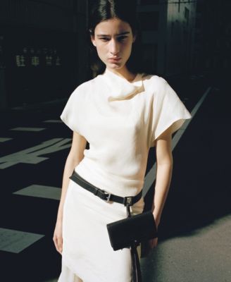 Women's Matching Scarf Lyocell Dress