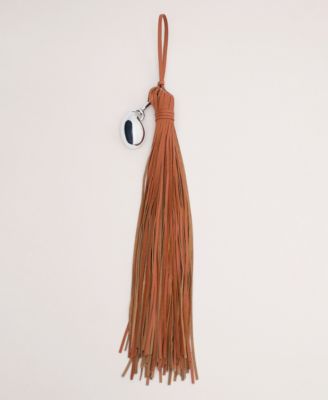 Women's Leather Tassel Keychain