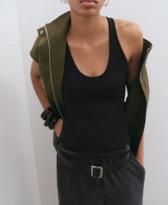 Women's Open Back Fitted Bodysuit