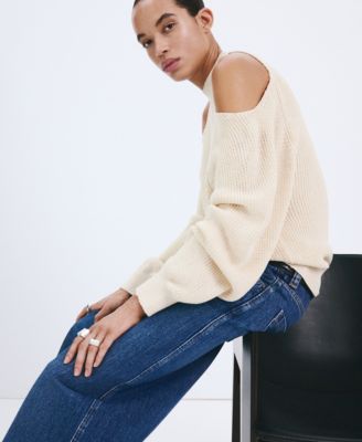 Women's Off-The-Shoulder Knitted Sweater