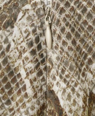 Women's Animal-Print Midi-Skirt