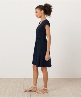 Women's Fit & Flare Crossover Dress Made With Organic Cotton