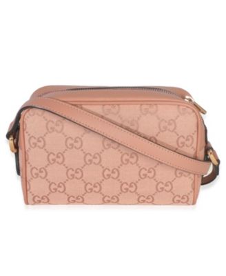 Pre-Owned Gucci Pink GG Canvas Mini Ophidia Shoulder Bag