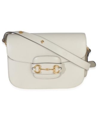 Mystic White Azalea Calfskin Horsebit Small 1955 Shoulder Bag
