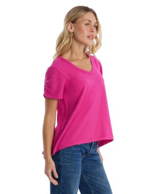 Women's Ruched Sleeve Tee