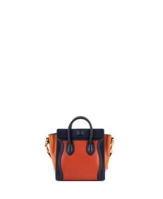 Nano Tricolor Luggage Bag Leather