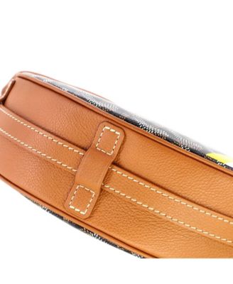 Hirondelle Shoulder Bag Coated Canvas and Leather