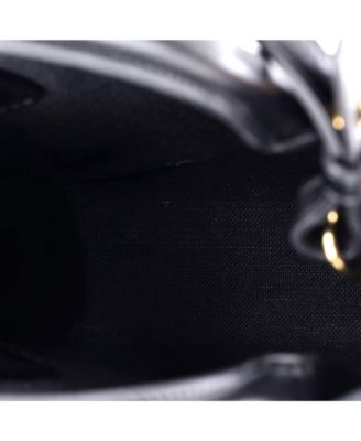 Mini Vertical Cabas Tote All Over Logo Print Leather