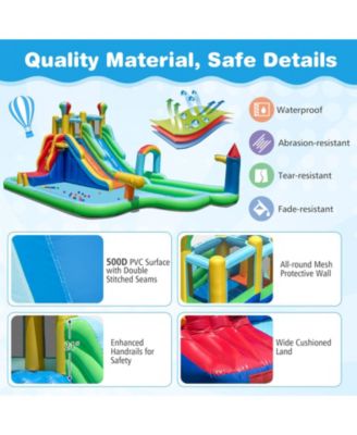 Giant Inflatable Water Slide Park Bounce House with 950W Blower Included