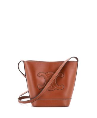 Small Cuir Triomphe Bucket Bag Leather