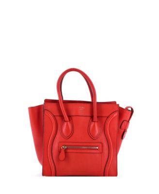 Micro Luggage Bag Grainy Leather