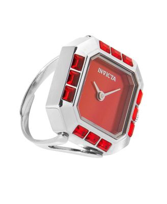 Women's 49582 Mini Quartz 2 Hand Dial Ring Watch