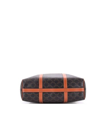 Vertical Boston Bag Triomphe Coated Canvas