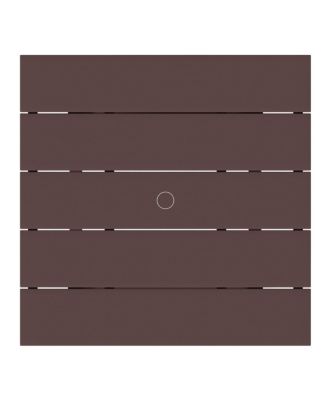 Outdoor HDPE 36" Square Patio Dining Table with Umbrella Hole