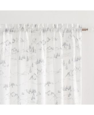 Mountain Vista 100% Polyester Tailored Rod Pocket Curtain Panels 48" x 63"