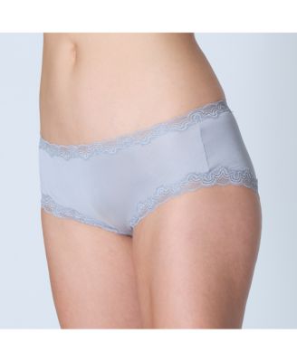 Women's Soft Silk Lace-Trim Briefs Underwear