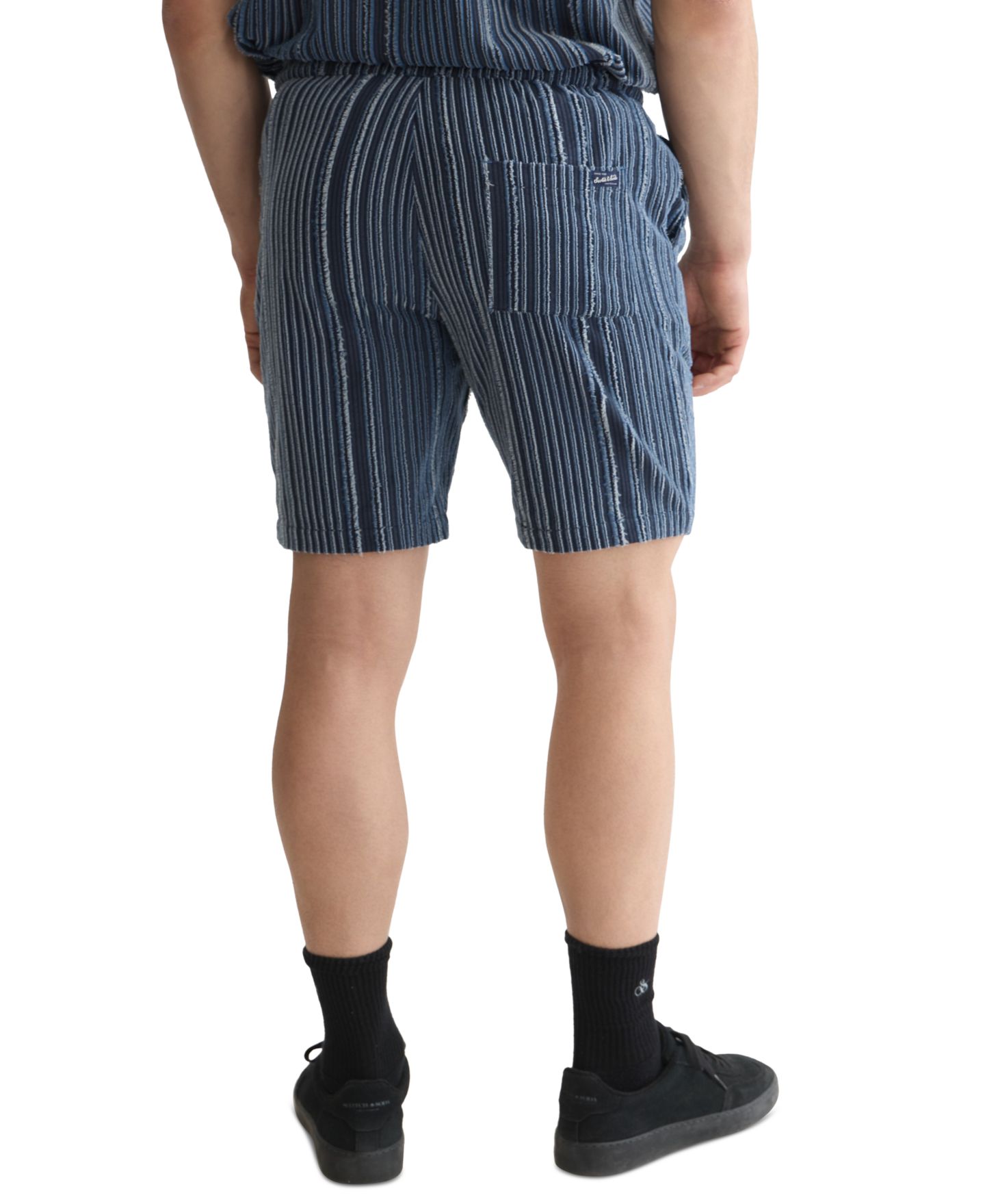 Мужские шорты SCOTCH & SODA Mid Rise Striped Bermuda, цвет: Небесно-голубой полосатый — фото 4